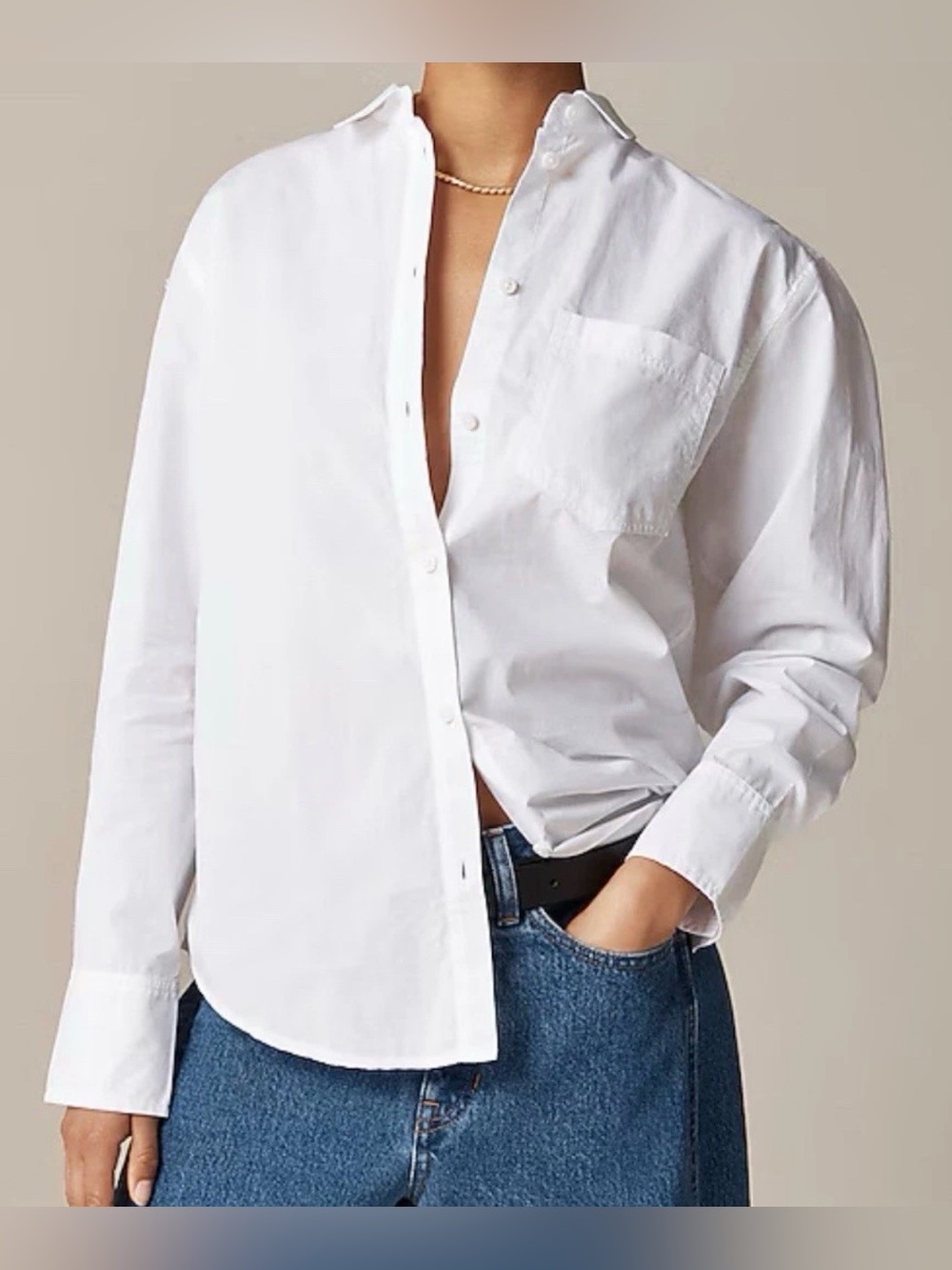 J.Crew Garçon classic shirt in cotton poplin NWT Size 10